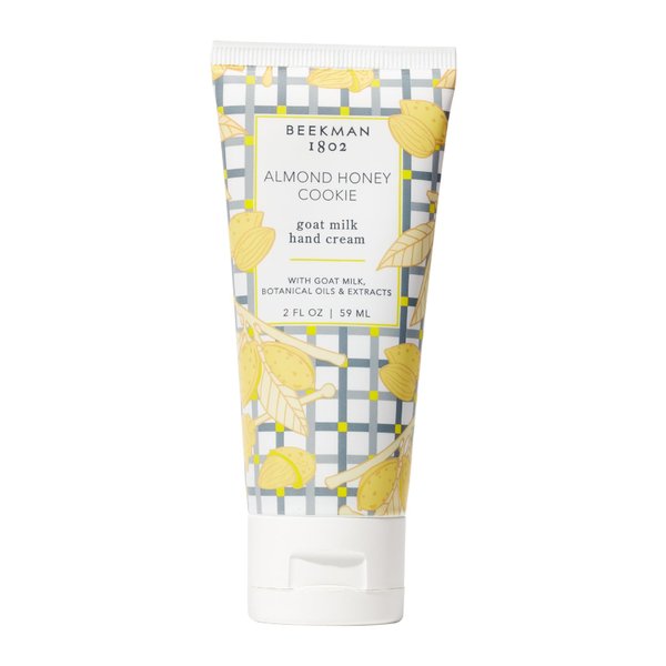 Beekman 1802 Almond Honey Cookie Hand Cream - 2 oz - Scented - Nourishes, Hydrates & Repairs - With Goat Milk, Shea Butter & Glycerin - Non-Greasy - No Irritation - Good for Sensitive Skin