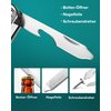 Portable Nail Clippers,Medical Grade Stainless Steel Foldable Nail Cutter with Leather Case, Ultra Slim Travel Design