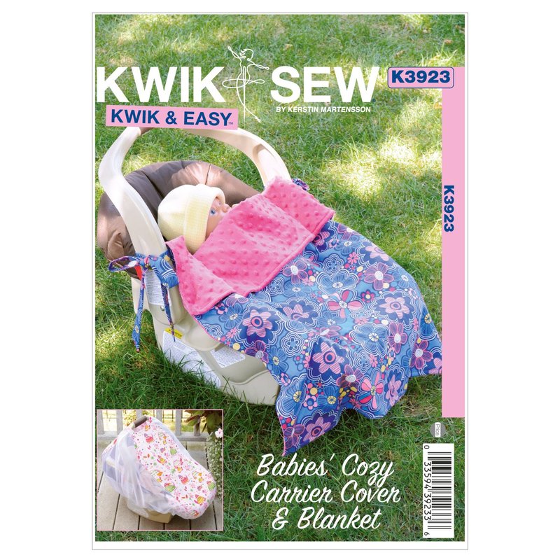 KWIK-SEW PATTERNS K3923OSZ Babies Cozy Carrier Cover and Blanket Sewing ...