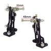 Mimoke 2 Pairs of C-Brake Caliper Brake Arm Bicycle Rim Brake Sets Front and Rear V-Brake with 70mm Pads Long Arm 110mm Aluminum Alloy (Style B)