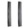Avenoir Carbon Fiber Cutting Comb, Professional 8.3'' Hair Dressing Comb, Anti Static Heat Resistant Comb For All Hair Types, Fine and Wide Tooth Hair Barber Comb, 2 Pack