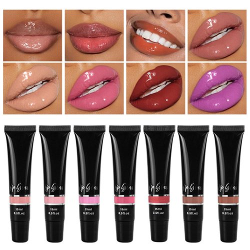 MAEPEOR Moisturizing Lip Gloss 24 Colors Hydrating Shiny Jelly Lip Gloss Long Lasting Non-Sticky Lip Oil Gloss for Women and Girls (Color 01)