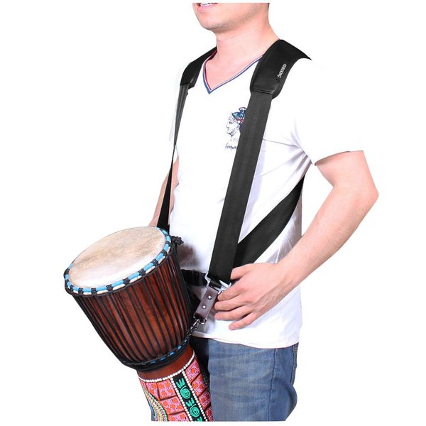 Adjustable Djembe Shoulder Strap Thick Pad African Hand Drum Sling Comfort Percussion Instrument Belt