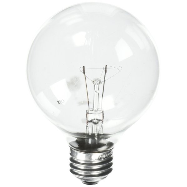 Westinghouse 0311800, 25 Watt, 120 Volt Clear Incand G25 Light Bulb, 1500 Hour 185 Lumen