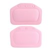 Bath Pillow, Bathtub Head Neck Support, Soft Foam Padded Spa Tub Headrest Back Shoulders Support Cushion Bathroom (Pink)