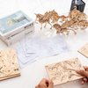 CYAZOO 5in1 3D Wooden Puzzle Animal Beast Model Set DIY Building Kits-Mountain and Sea Classic Desk Display Home Decoration-Unique Gift for Adults and Kids