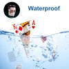 WUGAUWOR Waterproof Playing Cards, Premium Plastic Playing Cards, Deck of Cards, Poker Cards Games Waterproof Cards for Camping Games, Standard Index Card for Blackjack Bridge Card Games, 1 Deck, Blue