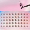 Bottom Lash Clusters Crescent Shape DIY Eyelash Extension 90Pcs Lower Individual Lash Clusters Clear Band Wispy Natural Clusters(7mm) Matched Thin to Thick Lash Clusters Natural Eye Makeup Effect