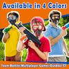 POKONBOY 4 Pack Tactical Mask for Kids, Safety Goggles Compatible with Nerf Rival, Apollo, Zeus, Khaos, Atlas, & Artemis Blasters Age 8+ Years Old