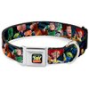 Dog Collar Seatbelt Buckle Toy Story Characters Running Denim Rays 11 to 17 Inches 1.0 Inch Wide