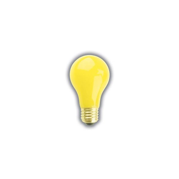 150 WATT A21 Yellow Bug Light Supra Life Light Bulb