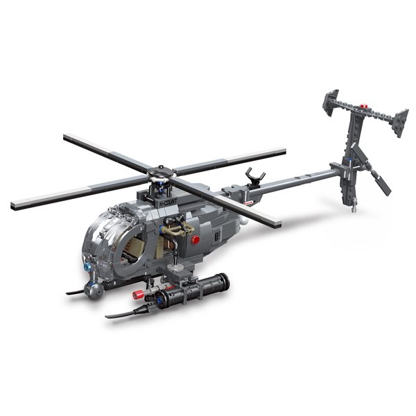 MEOA Military Building Blocks Sets 523pcs US Armed Bird Helicopter Stem Building Sets for Boys 8-12 Gifts for Kids and Adults