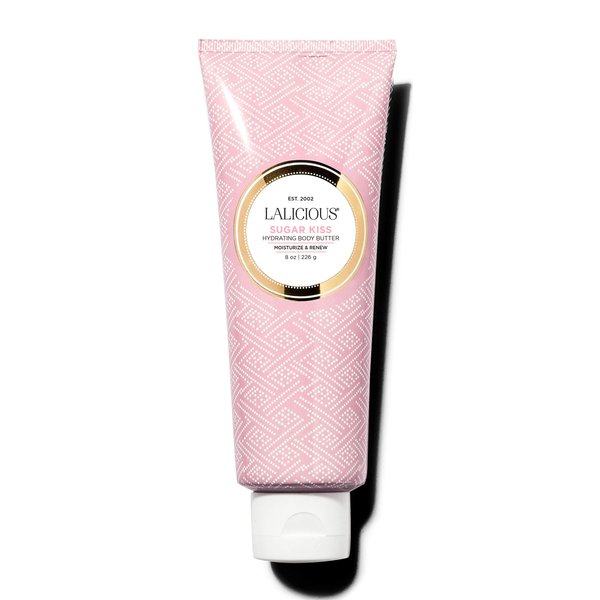 LaLicious Sugar Kiss Body Butter - Hydrating Body & Skin Moisturizing Cream with Whipped Shea Butter, Vitamin E, Cucumber Extract & Apricot Oil - No Parabens (8oz)