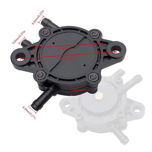 Taiss 4PCS 491922 808492 Fuel Pump,Suitable for 49040-7001 16700-Z0J-003 GX610 GX620 691034 808656 808281 Fuel Pump Lawn Mower Outdoor Garden Lawn