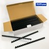 TOTiyea 50 Pack19 Ring Plastic Binding Combs, 1 Inch Diameter,200 Sheet Capacity, Letter Size, Black Comb Binding Spines