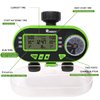 Yardeen 2 Outlet Garden Digital Electronic Water Timer Irrigation Controller for Garden Yard, Green
