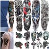 Full ArmTemporary Tattoos, temporary tattoos for men - Full Arm Waterproof Temporary Tattoos stickers 4 Sheets and Half Arm Shoulder Fake Tattoo 10 Sheets - Temporary Tattoos Adult BETY5