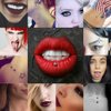 Professional Piercing Kit Stainless Steel Body Piercing Jewelry Tongue Tragus Cartilage Eyebrow Nose Ring Lip Piercing Needles Body Jewelry 14G 16G (black&acrylic)