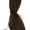 Sunny Weft Hair Extensions 12inch Brown Sew in Hair Extensions Real Human Hair Weft Extensions Ombre Dark Brown Roots Medium Brown Balayage Sew in Human Hair Extensions for Short Hair 70g