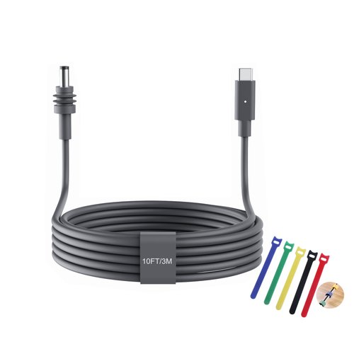 Starlink Mini Cable 3M/10FT Starlink Mini USB C to DC Power Cable Cord 100W,USB Type C to DC Power Cable Work for 65W+ PD Source,Waterproof USB C Male to DC Replacement Starlink Mini Cable 19AWG