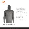 First Lite Men's Kiln Hoody - Merino Wool Midweight Hunting Base Layer - Ash Grey - Medium