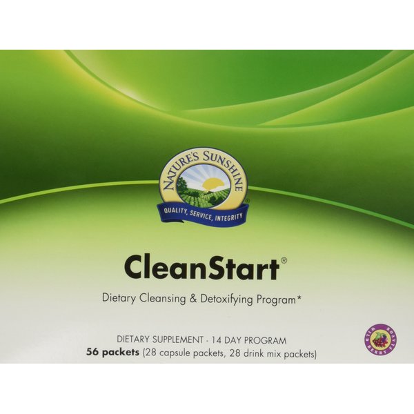 NATURE'S SUNSHINE Cleanstart Capsules, Wildberry, 56 Count