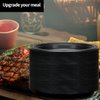 Hanna K. Signature Collection Black Plastic Plates 9 Inch - 50 count - Plastic Solid Round Party Plates For Weddings, BBQs, Birthday Plates - Disposable Black Plates - Plastic Dessert Plates