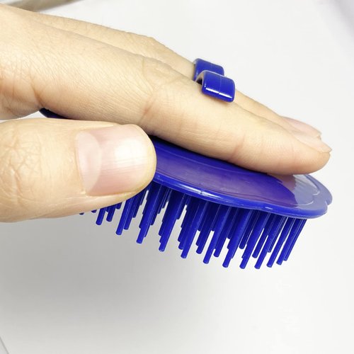 Little Dreams Hair Scalp Brush for Hair to Remove Dandruff, Shower Shampoo Scalp Brush Scalp Massage Brush Pack of 2 (Blue & Red)