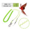 Parrot Bird Harness Leash Stretchable to 5 Meters Anti-bite Outdoor Flying Training Rope with 5pcs Different Sizes of Soft Foot Loops(Upgraded Version)