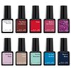 Sensationail Gel Nail Polish Color Kit - 10 Most Popular Gel Nail Colors - High Shine, Durable & Fast-Curing - Lasts Up to 2 Weeks - 10 Piece Set