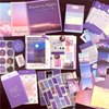 LCLAIDYDY 348 PCS Aesthetic Scrapbook Kit,Scrapbooking Supplies Kit, Junk Journal Supplies Kit with A6 Grid Notebook,Bullet Junk Journals Kit，DIY Gift Journaling Kit for Teen Girl Women（Moonlight）