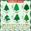 80UncleKimby 60pcs Christmas Crafts for Kids - DIY Xmas Tree Ornaments with Sticker Kits - Set for Holiday Decorations, Party Favors, and Classroom Activities