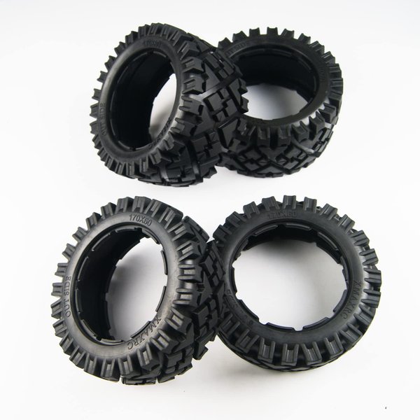 TITRACING Front and Rear All Terrain Tire Tyre fit 1/5 HPI KM Baja 5B SS Rovan Buggy