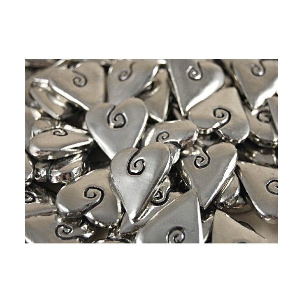Set of 25 Spiral Hearts Tokens