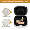 Hearing Aid Case,Waterproof Drop Resistance Storage Box Portable Protective Box for Storing Hearing Aids(White)