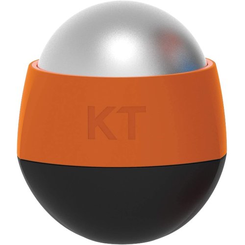 KT Health, Ice/Heat Therapeutic Massage Ball for Muscle Pain & Stress Relief, Black/Orange