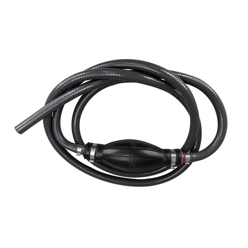Pactrade Marine Grey Durable Fuel Line Assembly Hose Barbs Rubber Primer Bulb Lengthy 7 ft feet Resistant Material Cover Fuel Flow (5/16" Hose, Universal - No Connector)