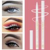KAIQIKAIXI 12Pcs White Eyeliner Pencils Professional Use as Highlighter,Lip Line Pen Long-lasting Nice Color Eye Brow Gel Pen Makeup Brow Tint Pencils Beauty Makeup Tools