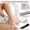 BEZOX Foot Scrubber for Dead Skin - Stainless Steel Heel Callus Foot File for Efficient Callus Removal - Foot Scraper Rasp for Smooth Feet (Dark)