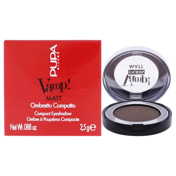 Pupa Milano Vamp! Matt Compact Eyeshadow 030 Desert Nude - Matte, Smooth, Blendable Compact Shadow - Stunning, Colorful, Pigmented Shade - Paraben-Free for Sensitive Skin - 0.088 oz