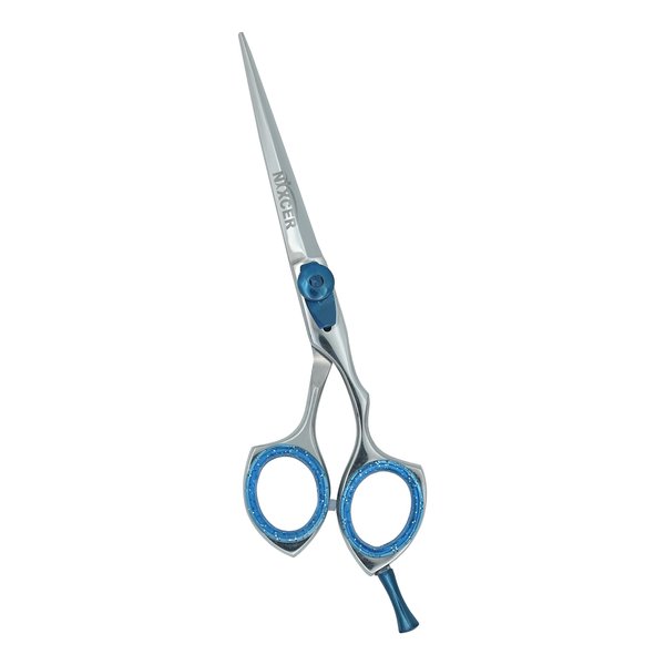 Nixcer Hair Scissors 6.5" - Fancy Hair Cutting Scissors Series with Adjustable Screw - Stainless Steel Razor Edge Hair Shears for Salon & Home Use (6.5 Inch - NS022)