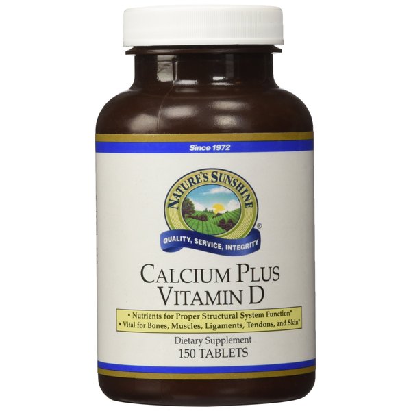 Nature's Sunshine Calcium Plus Vitamin D, 150 Tablets, Kosher | Powerful Vitamin Supplement for Adults Containing Vitamin D3, Calcium, and Magnesium