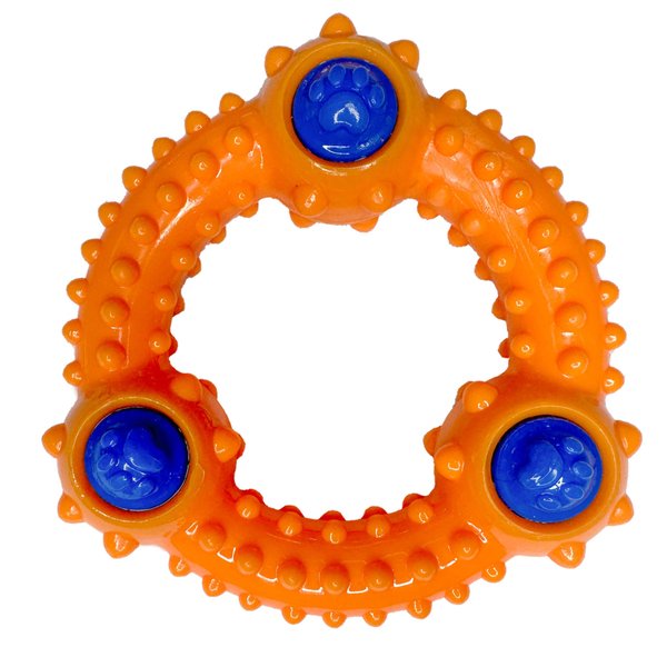 SW PRODUCTS Interactive Dog Toy 5", Retrieving Dog Ring Toy Ideal for Outdoor or Indoor Play, Floats-Perfect for Water Fun, Puppies, Small and Midsize Dogs, TPR Rubber