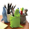 Kids Toothbrush Holder Toothbrush Organizer – Durable Silicone Animal Tooth Brush Holder – Easy to Clean Toothbrush and Toothpaste Holder – Toothbrush Holders for Bathrooms by Lily’s Home - Shark