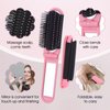 Travel Hair Brush with Mirror, 2 PCS Folding Comb Hair Massage Comb Compact Hair Brush Mini Hair Brush for Purse Small Wet Hair Brush for Women Men