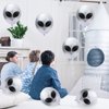 Whaline 65Pcs Alien Balloons Silver Alien Party Latex Balloons UFO balloons Outer Space Aliens Decorations for Birthday Party Baby Shower Supplies Home Backdrop Decorations