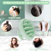 Soft Silicone Hair Scalp Massager Shampoo Brush, Upgraded Hair Scalp Scrubber for Dandruff Removal for Wet Dry Hair Scalp Brush Easily Reach the Root of Thick Curly Hair Scalp Massager Hair Growth