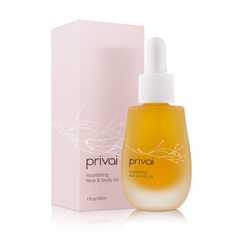 Privai Nourishing Face and Body Oil, 1 fl oz, Hydrate, Smooth, Glow, Soften, Chamomile, Geranium, Lavender