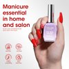Gellen Red Gel Nail Polish, 18ml Shimmer Red Gel Polish Gel Soak off LED Nail Art Professional Manicure Gel Polish Colors Home Salon DIY Valentines Gifts for Her