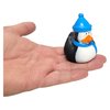 Cool Winter Antarctica Penguin in Santa Hat Rubber Ducks (2") Standard Size. (12 Pack) Cute Duck Bath Tub Pool Toys. (Penguin Rubber Duckies)